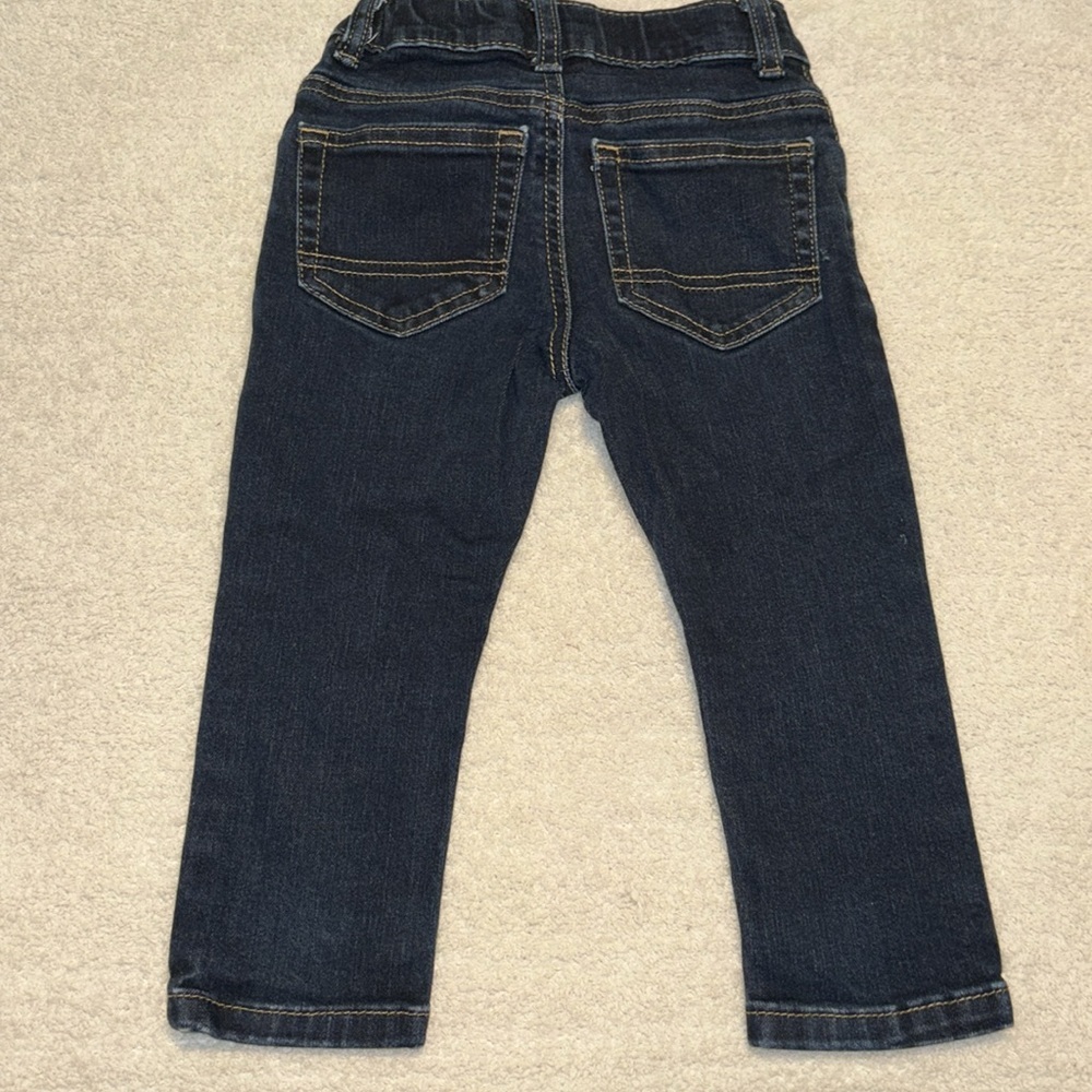 Cat & Jack Super Stretch Skinny Boys Toddler Jeans 2T - Picture 2 of 8
